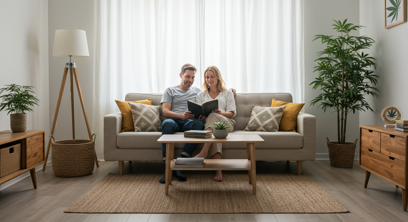 Natural hemp fabric textiles and woven home décor accents