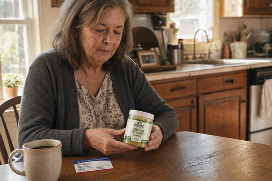 senior reviewing cbd gummies for medicare coverage 2026