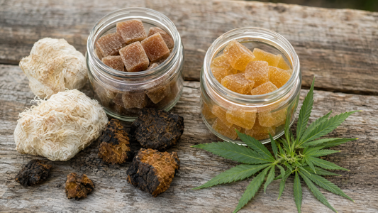 Mushroom gummies vs CBD gummies side by side comparison