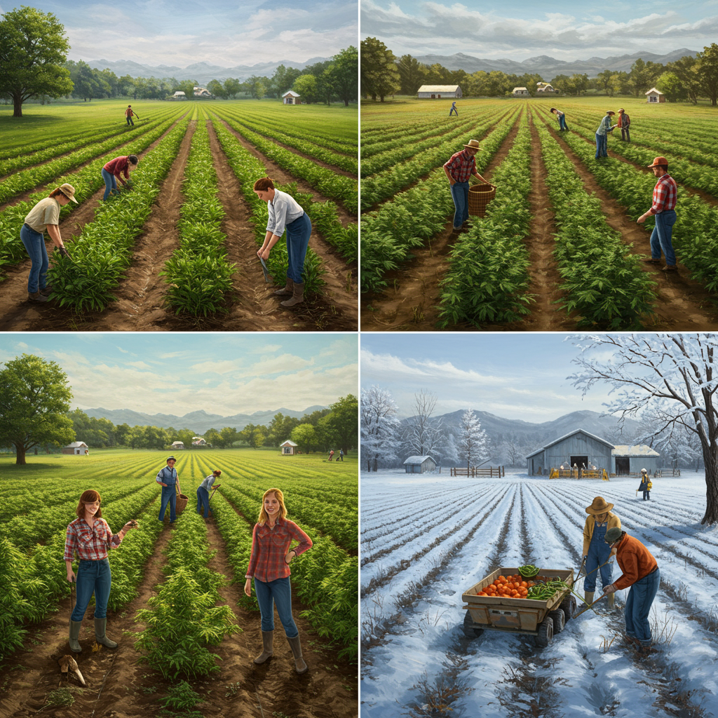 Hemp Farming Through Seasonal Cycles in America