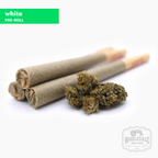 CBG White 1g hemp pre-roll, king size, hand-rolled with Kentucky CBG flower grown organically