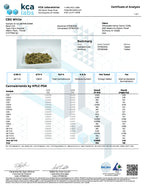 CBG White hemp flower Certificate of Analysis