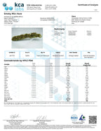 Smoky Mountain Haze hemp flower Certificate of Analysis