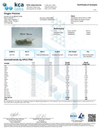 Oregon Premier hemp flower Certificate of Analysis