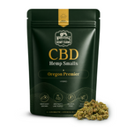 CBD hemp flower smalls Oregon Premier strain, Wholesale Hemp Farms package