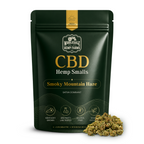 CBD hemp flower smalls Smoky Mountain Haze strain, Wholesale Hemp Farms package
