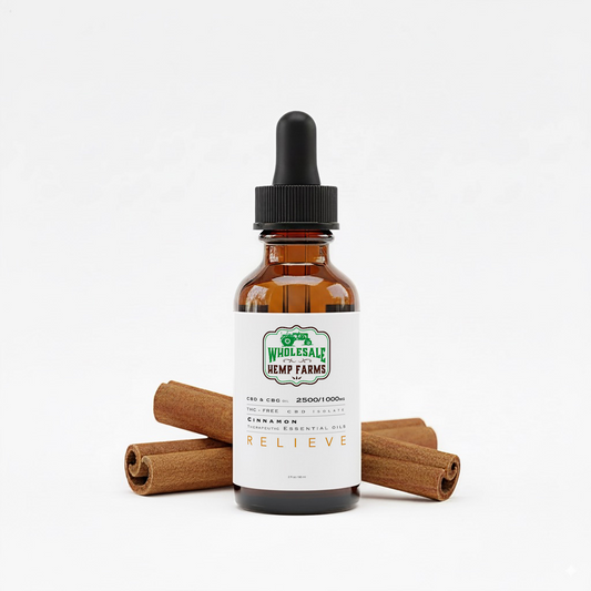 Relieve CBD & CBG Tincture, THC-Free, 2500/1500 MG