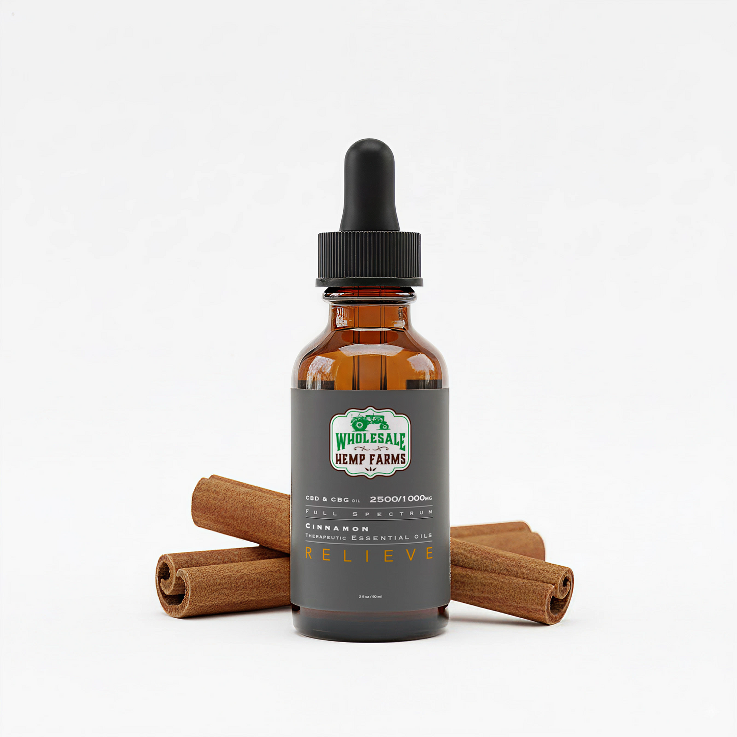 Relieve CBD & CBG Tincture, Full Spectrum, 2500/1500 MG
