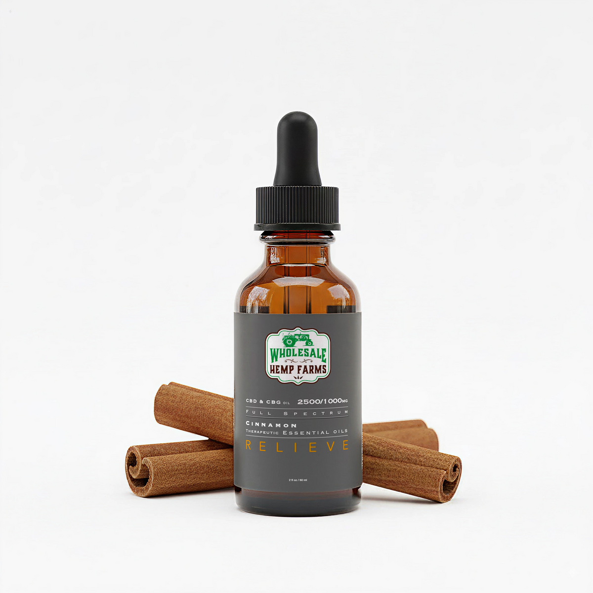 Full spectrum CBD and CBG tincture — 2500mg CBD plus 1500mg CBG, sugar-free